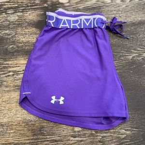 Purple Under Armor Athletic Shorts